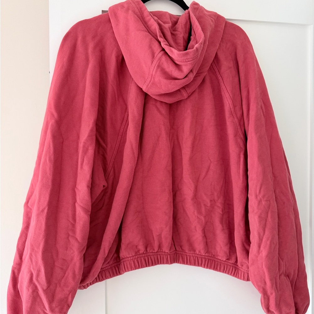Aerie Cropped Red Hoodie XXl